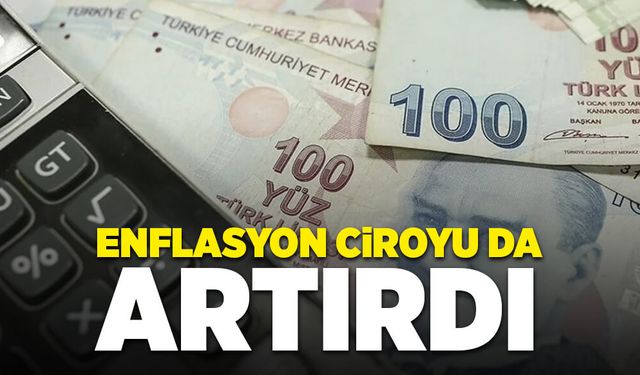 Enflasyonun kaçınılmaz sonucu; toplam ciro yıllık yüzde 59,4 arttı