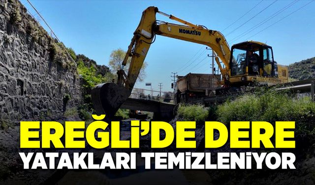 Ereğli’de dere yatakları temizleniyor