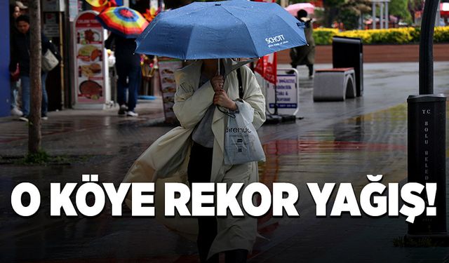 2 gün boyunca etkili olan sağanak yağışlarda Himmetoğlu Köyü’ne rekor yağış