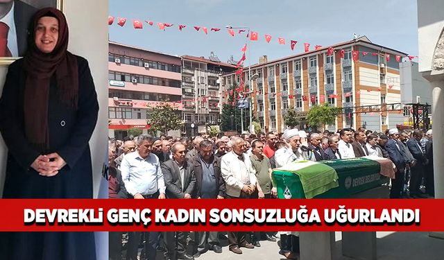 Devrekli genç kadın Medine Batur son yolculuğuna uğurlandı