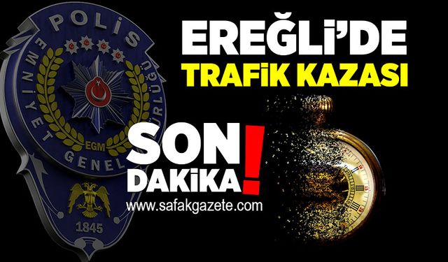 Ereğli’de trafik kazası: Motosiklet sürücüsü yaralandı