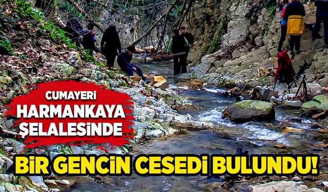 Harmankaya şelalesinde bir gencin cesedi bulundu