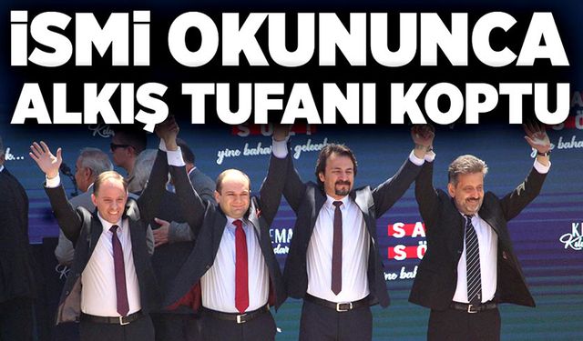 İsmi okununca alkış tufanı koptu