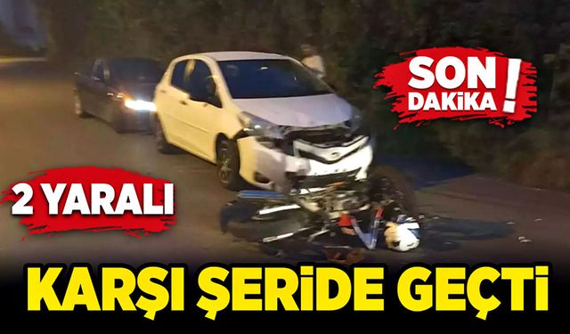 Ereğli'de trafik kazası: Karşı şeride geçti: 2 yaralı