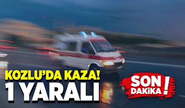 Kozlu'da trafik kazası: 1 yaralı