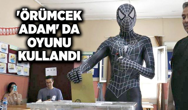 'Örümcek Adam' da oyunu kullandı