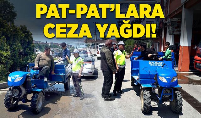 Şehir içinde pat-pat kullananlara ceza