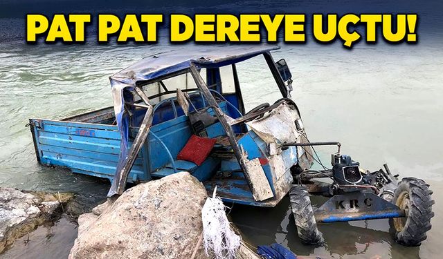 Pat pat dereye uçtu!