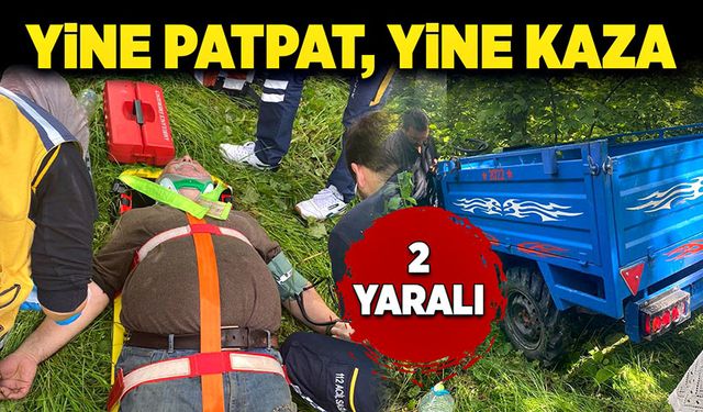 Yine patpat, yine kaza: Alaplı’daki kazada 2 kişi yaralandı