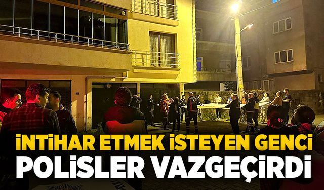 Devrek’te intihar etmek isteyen genci polisler vazgeçirdi