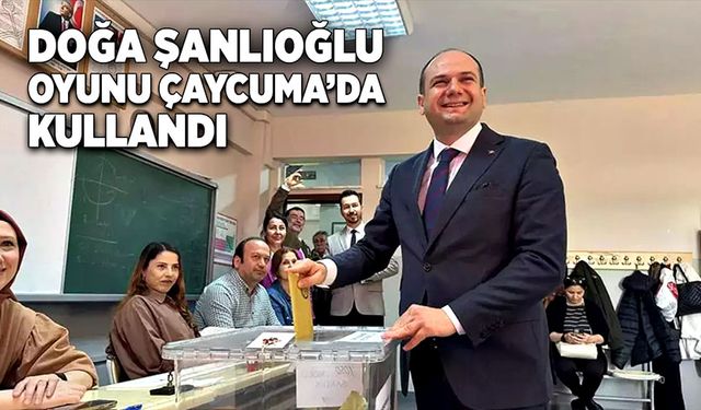 Deva Partisi Adayı Doğa Şanlıoğlu oyunu Çaycuma’da kullandı