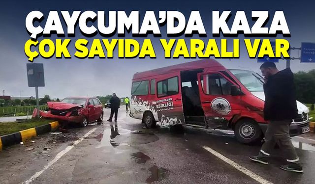 Çaycuma’da kaza! Çok sayıda yaralı var