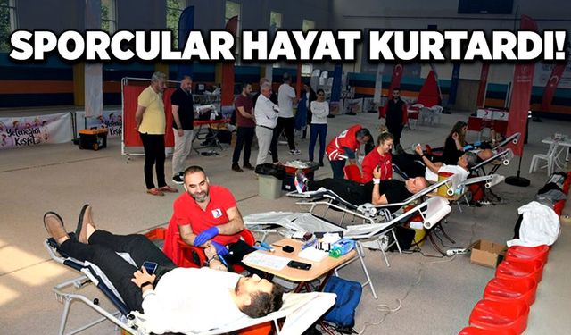 Sporcular hayat kurtardı!