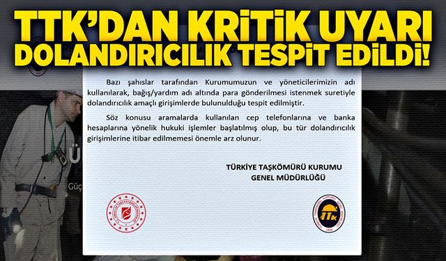 TTK’dan kritik uyarı: Dolandırıcılık tespit edildi!