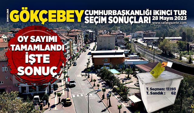 Gökçebey’de oy sayımı tamamlandı! İşte sonuç!