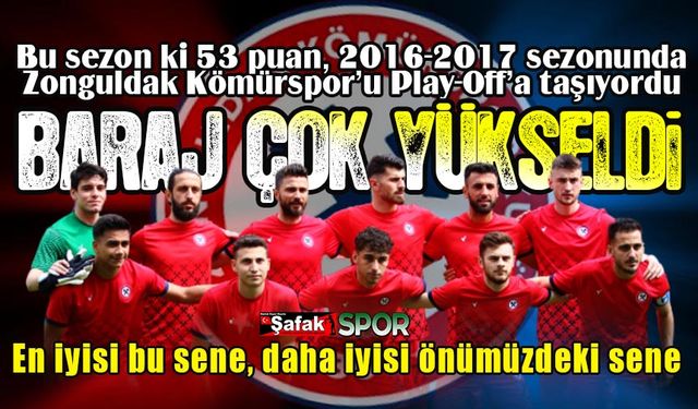 Bu sezon ki puanla 2016-2017’de Play-Off’taydık! En iyi sezonda 18 puan geride kaldık!