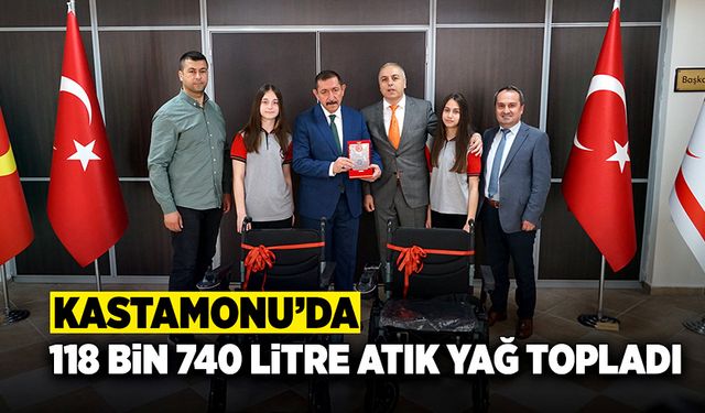 Kastamonu'da 118 bin 740 litre atık yağ topladı