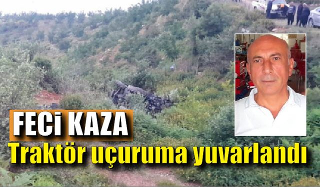 Kurbanlık görmeye gittiği yayladan dönerken 50 metrelik uçuruma yuvarlandı