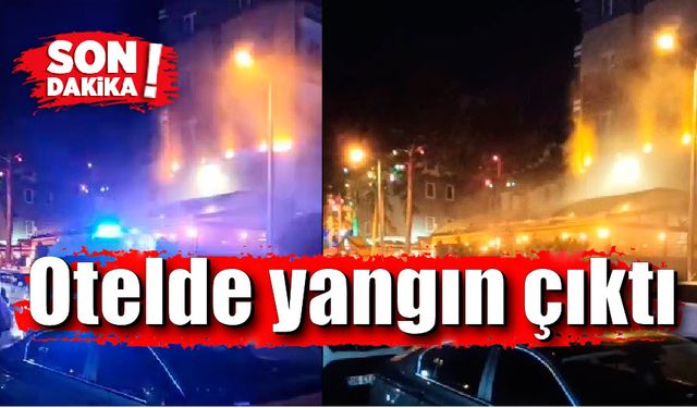 Otelde çıkan yangında 2 kişi dumandan etkilendi