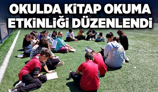 Okulda kitap okuma etkinliği düzenlendi