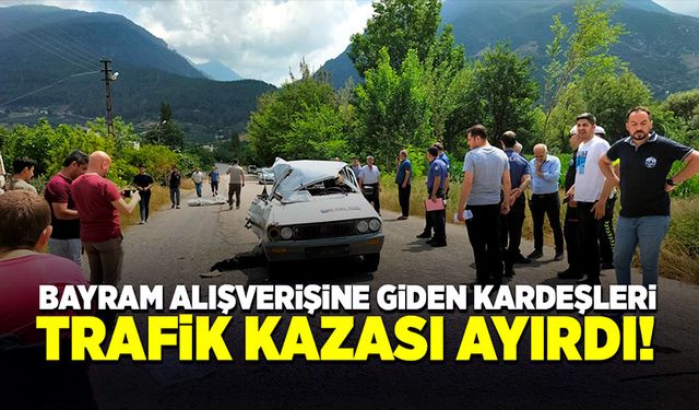 Kardeşleri trafik kazası ayırdı!