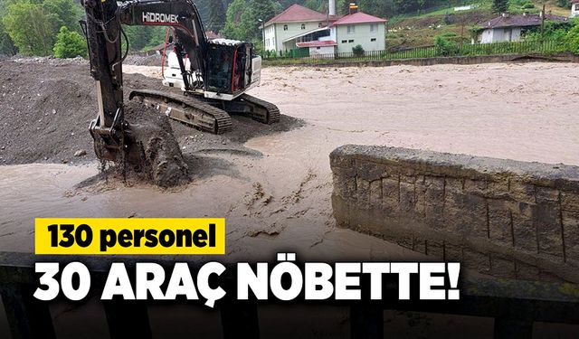 Düzce’de dere yatakları kontrol altında tutuluyor