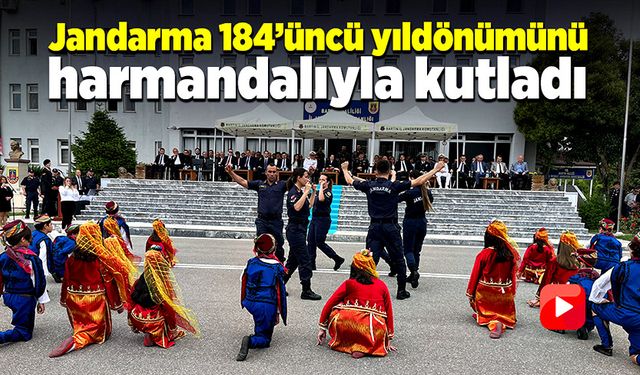 Bartın’da jandarmanın 184’üncü yıldönümü harmandalıyla kutlandı