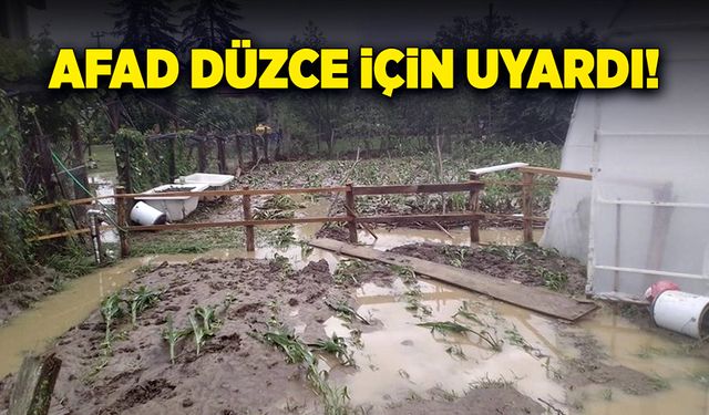 AFAD Düzce halkını sel ve taşkınlara karşı uyardı!