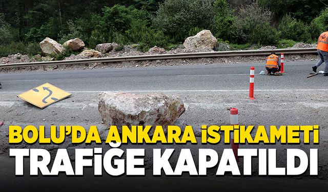 Bolu’da Ankara istikameti trafiğe kapatıldı!