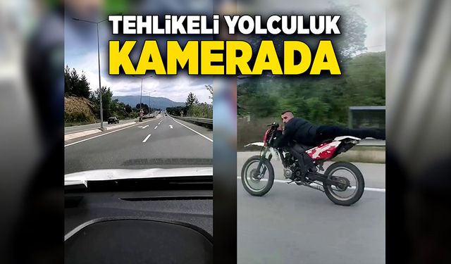 Tehlikeli yolculuk kamerada!