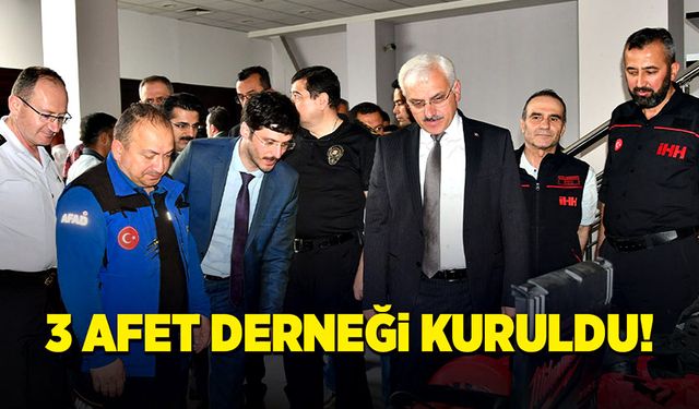 Bolu’da 3 afet derneği kuruldu!