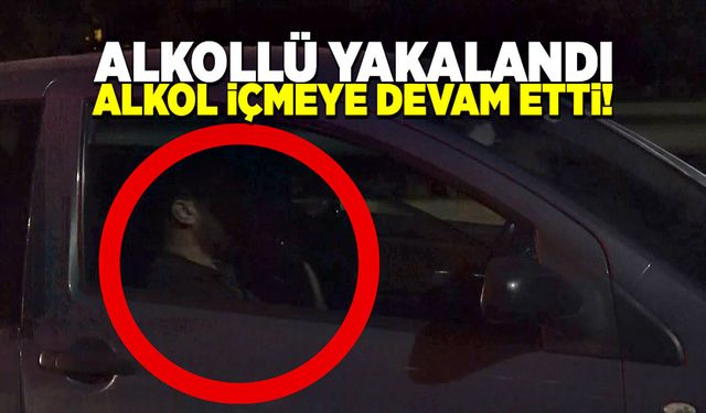 Bursa polisinin alkollü sürücüyle imtihanı kamerada