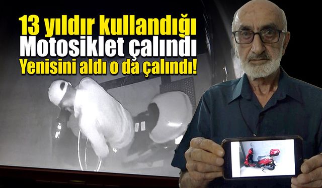 Motosikletinin çalındığını anlattı, indirimli aldığı motosikleti yine çalındı