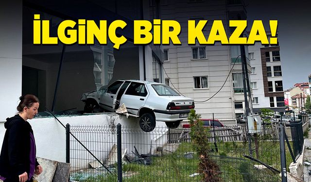 Ankara'da ilginç bir kaza!