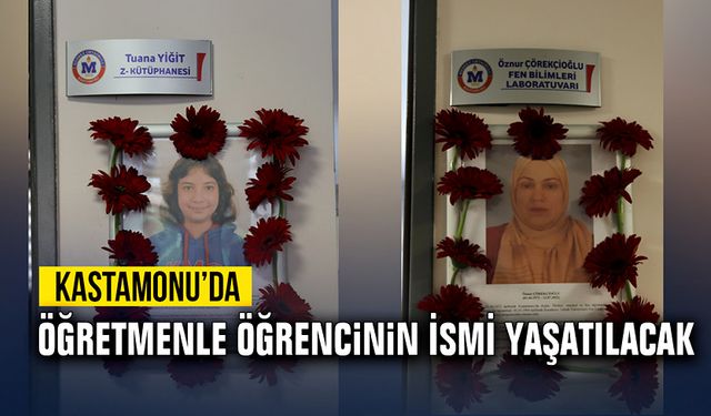 Öğretmenle öğrencinin ismi kütüphane ve laboratuvarda yaşatılacak