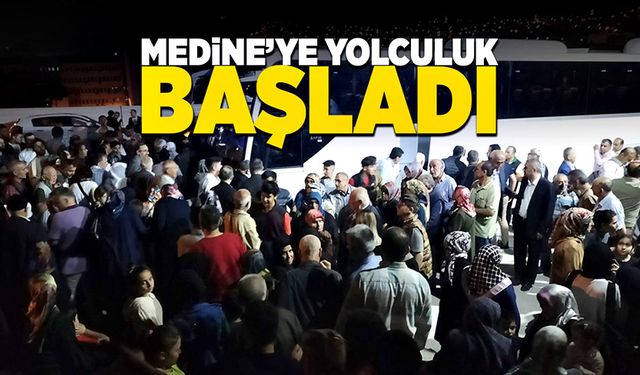 İlk hac kafilesi dualarla Medine’ye uğurlandı