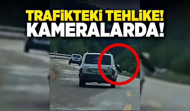 Trafikteki tehlike cep telefonu kamerasında!