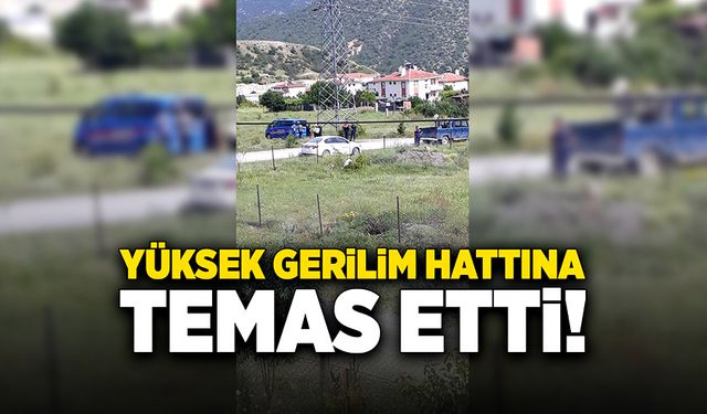 Yüksek gerilim hattına temas eden gencin durumu ağır!