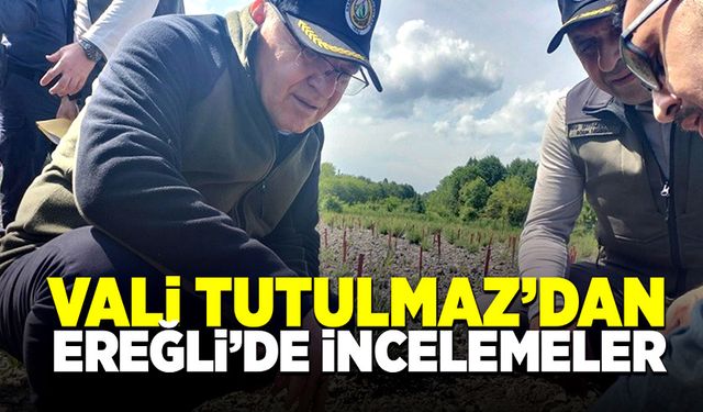 Vali Mustafa Tutulmaz Ereğli’de incelemelerde bulundu