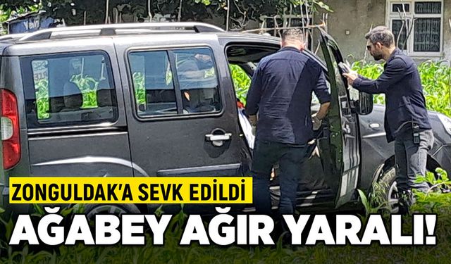 Ağır yaralı ağabey Zonguldak’a sevk edildi!