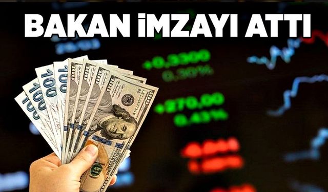 Bakan imzayı attı