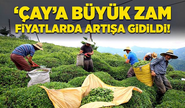 Çay’a büyük zam fiyatlarda artışa gidildi!