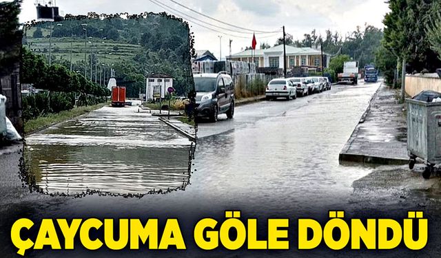 Çaycuma göle döndü!