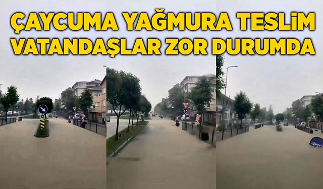 Çaycuma yağmura teslim: Vatandaşlar zor durumda!