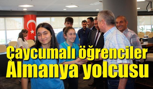 Çaycumalı öğrenciler Almanya yolcusu