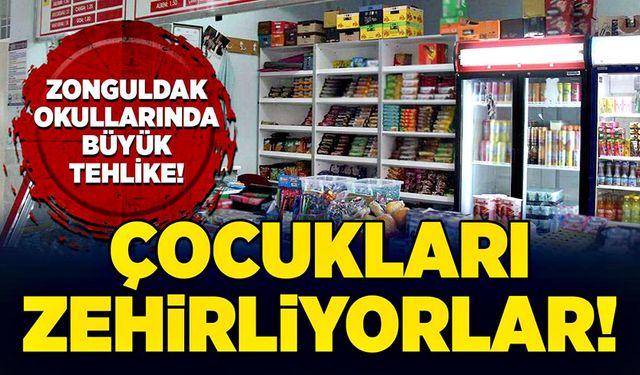 Zonguldak okullarında büyük tehlike!  Çocukları zehirliyorlar!