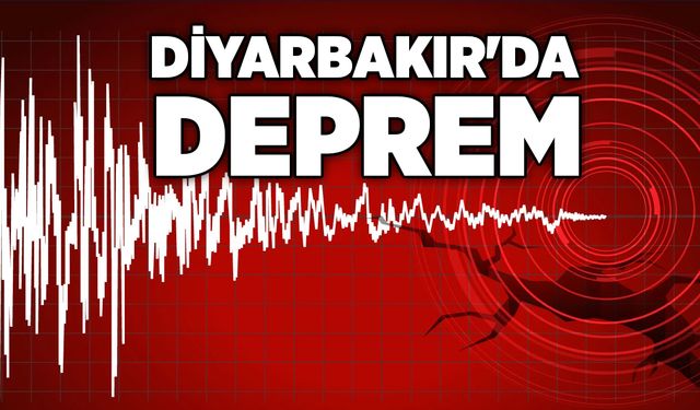 Diyarbakır'da deprem!