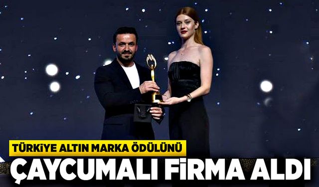 Türkiye Altın Marka Ödülünü Çaycumalı firma aldı