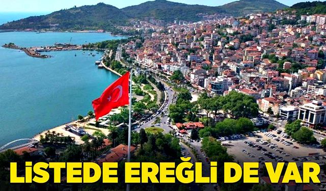 Listede Ereğli de var