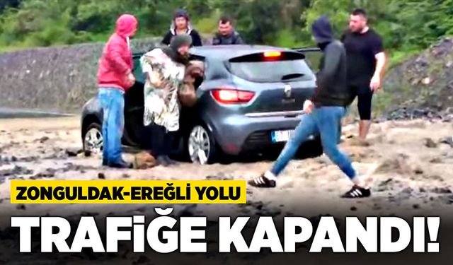 Zonguldak-Ereğli yolu trafiğe kapandı